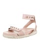 Valentino Rockstud Accents Leather Slides