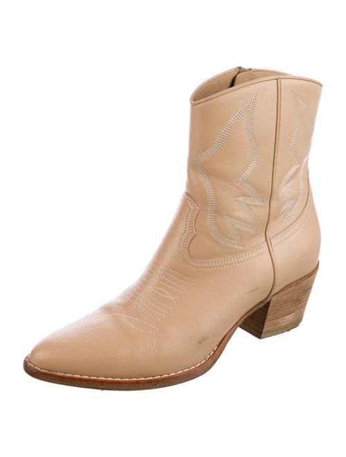 Valentino Leather Western Boots