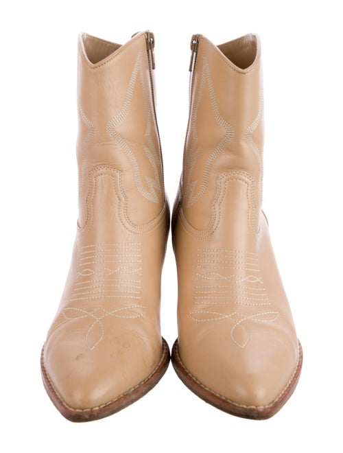 Valentino Leather Western Boots