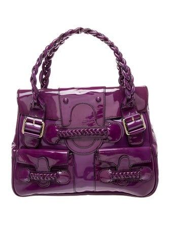 Valentino Patent Leather Top Handle Bag