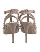 Valentino Rockstud Accents Leather T-Strap Pumps