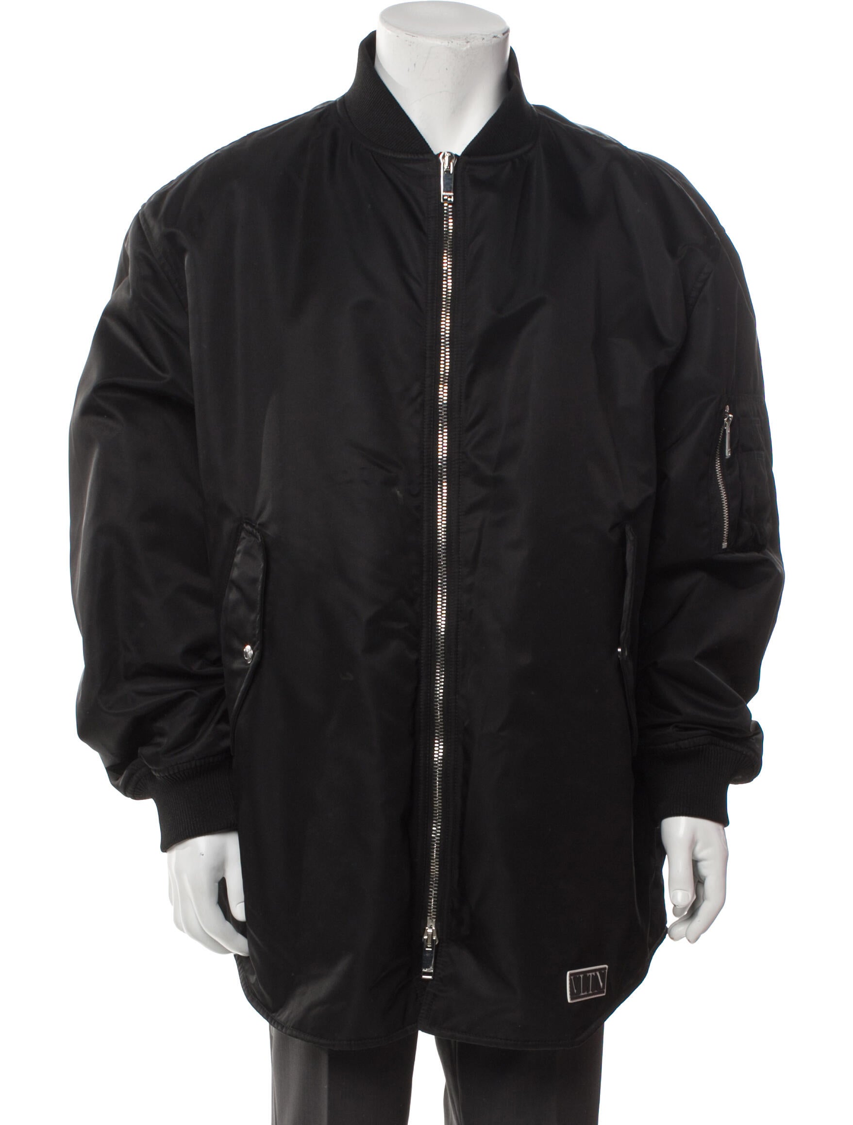 Valentino Rockstud Accents Bomber Jacket