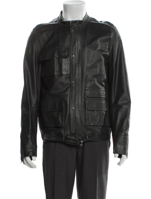 Valentino Lamb Leather Utility Jacket