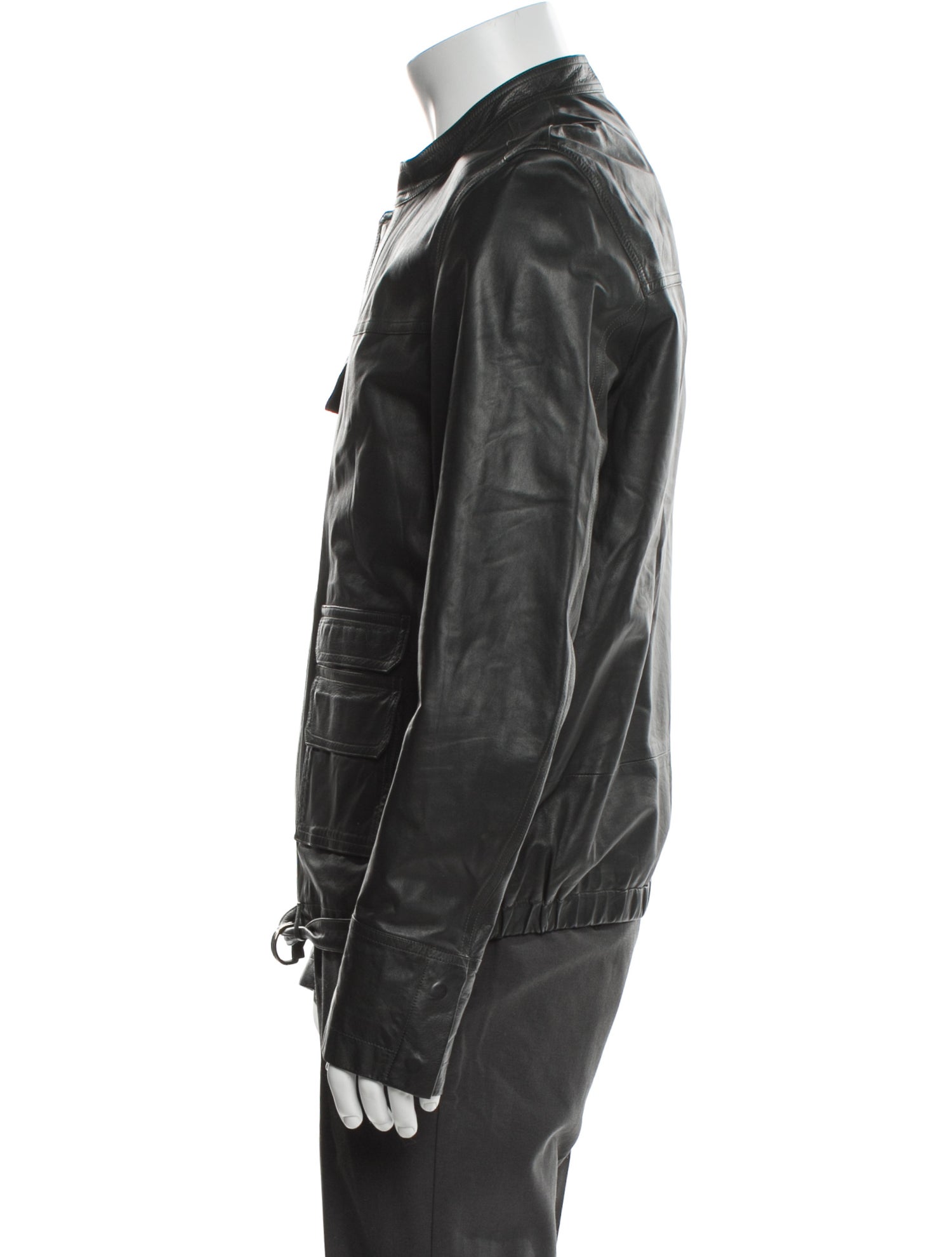 Valentino Lamb Leather Utility Jacket