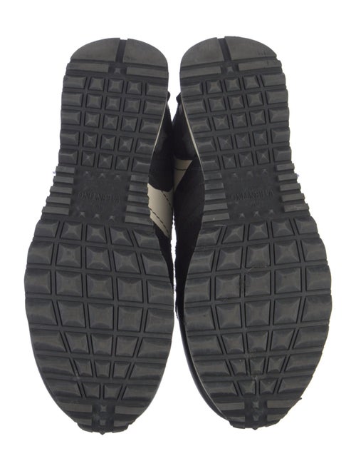 Valentino Rockstud Accents Leather Chunky Sneakers