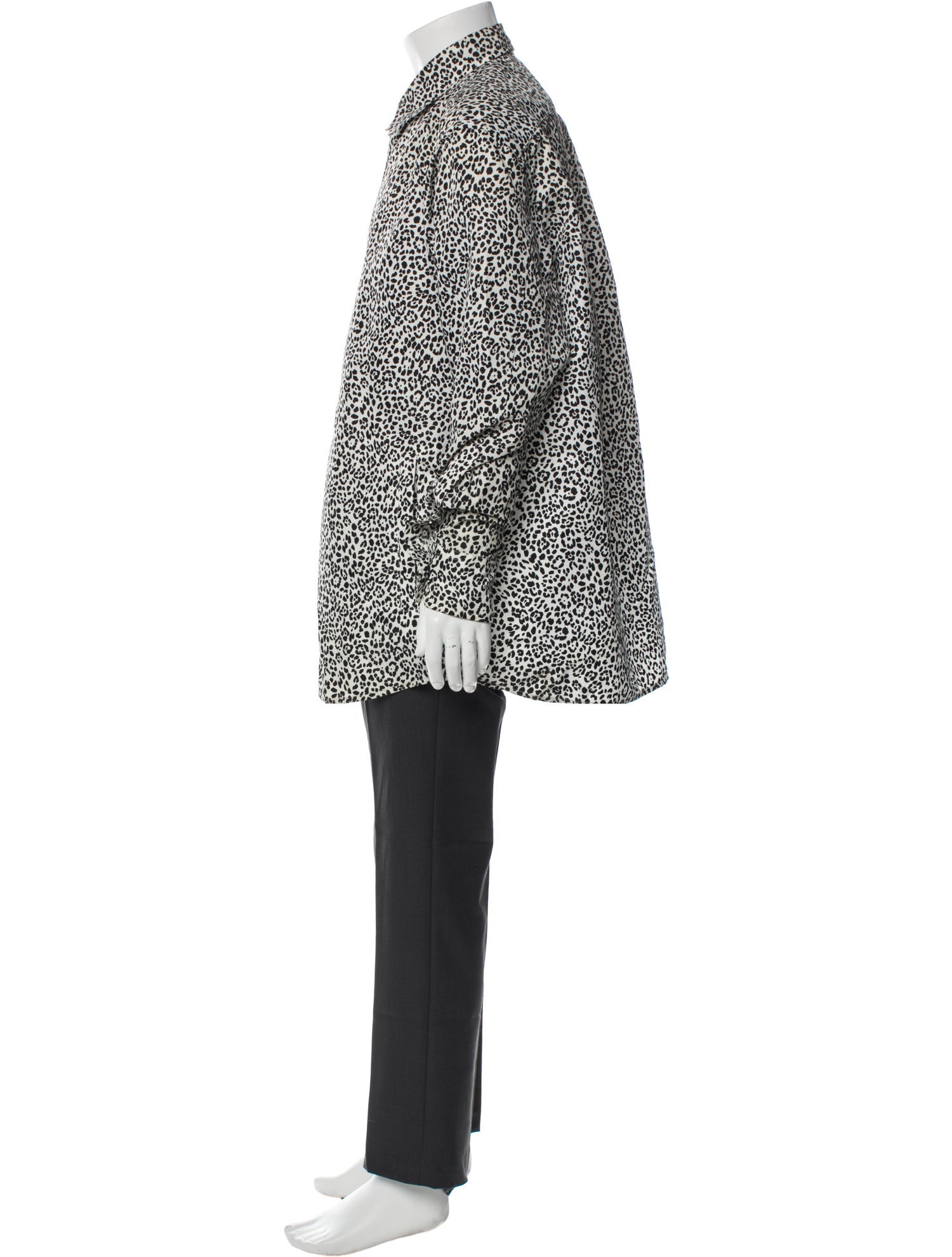 Valentino Animal Print Long Sleeve Shirt