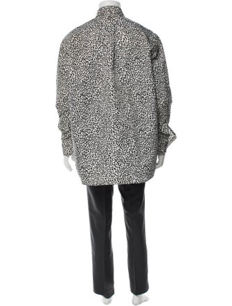 Valentino Animal Print Long Sleeve Shirt