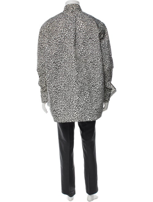 Valentino Animal Print Long Sleeve Shirt