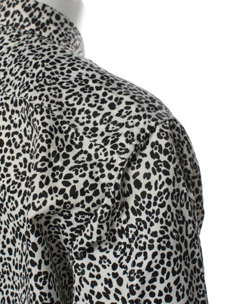 Valentino Animal Print Long Sleeve Shirt