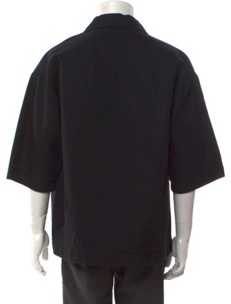 Valentino Crew Neck Three-Quarter Sleeve Polo Shirt