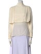 Valentino Silk Mock Neck Blouse