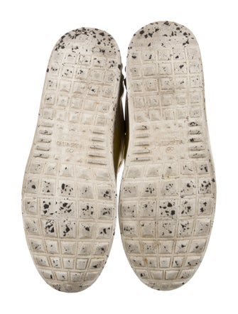 Valentino Rockstud Accents Leather Sneakers