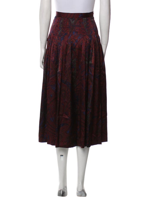 Valentino Silk Midi Length Skirt