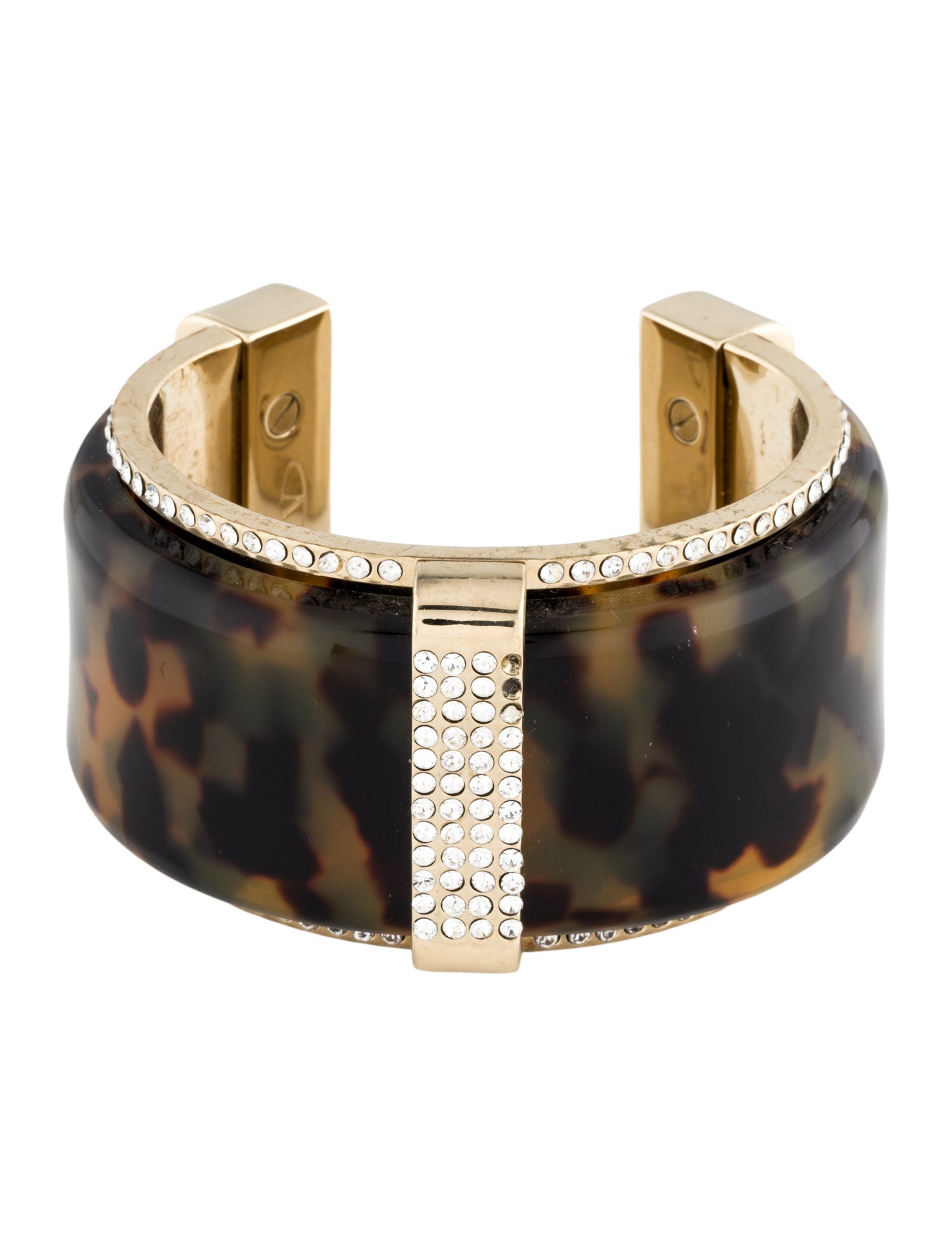 Valentino Crystal & Resin Cuff Bracelet