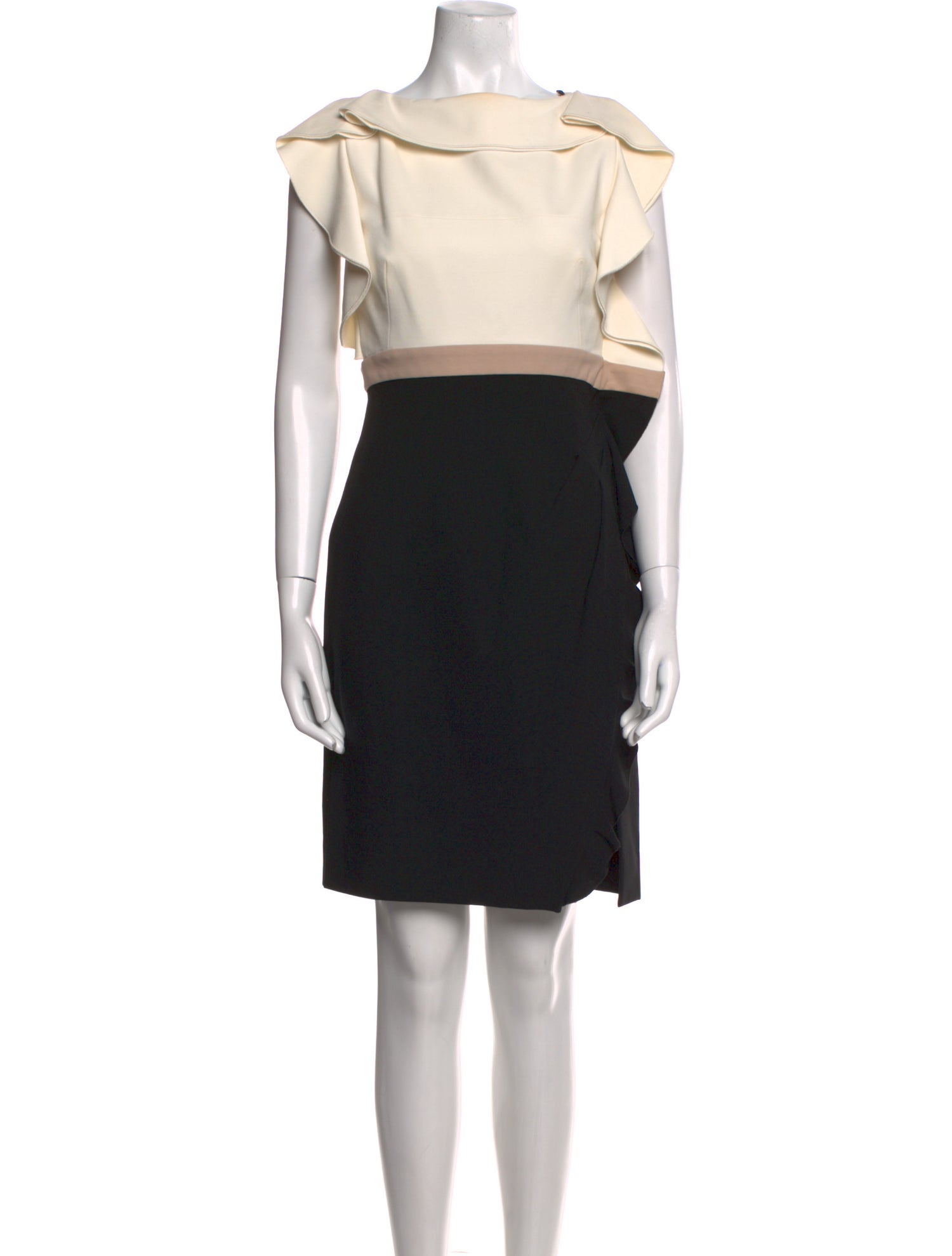 Valentino Bateau Neckline Knee-Length Dress