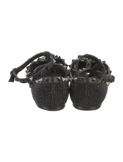 Valentino Rockstud Accents Leather Ballet Flats
