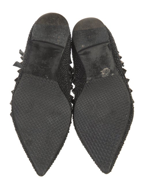 Valentino Rockstud Accents Leather Ballet Flats