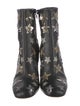Valentino Leather Printed Boots
