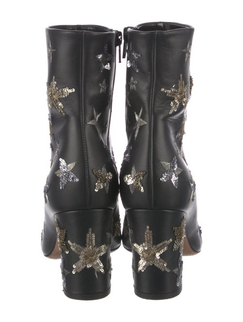 Valentino Leather Printed Boots