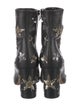 Valentino Leather Printed Boots