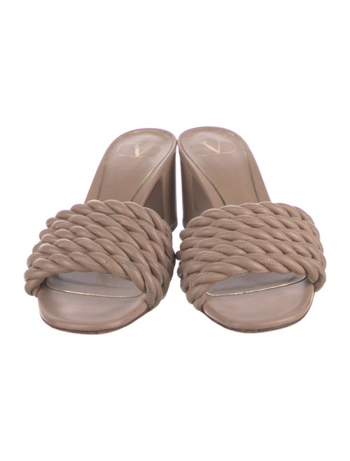 Valentino Leather Slides
