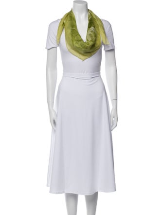 Valentino Wool Floral Print Scarf