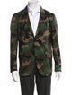 Valentino Virgin Wool Camouflage Print Blazer