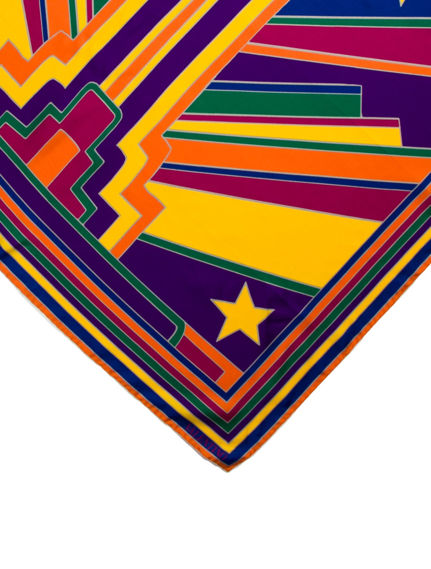 Valentino Silk Printed Scarf w/ Tags