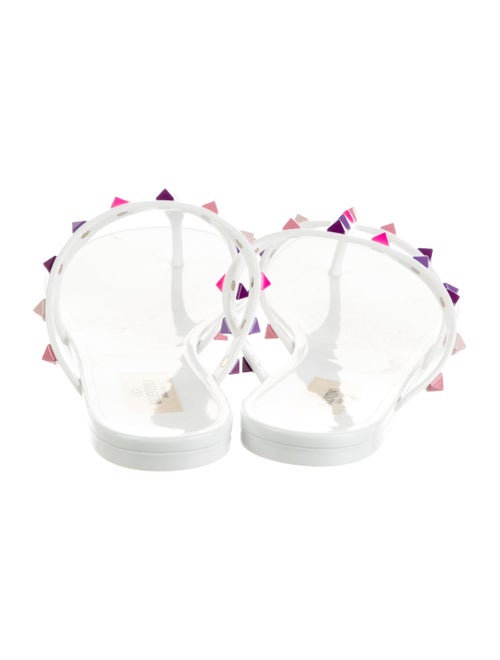 Valentino Rockstud Accents Rubber Slides