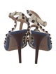 Valentino Rockstud Accents Leather T-Strap Pumps