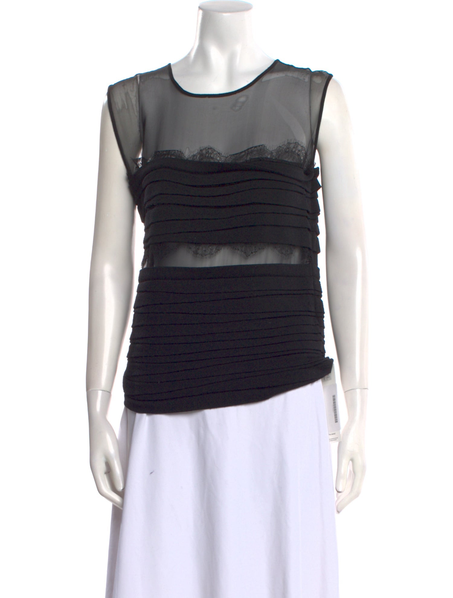 Valentino Virgin Wool Bateau Neckline Top