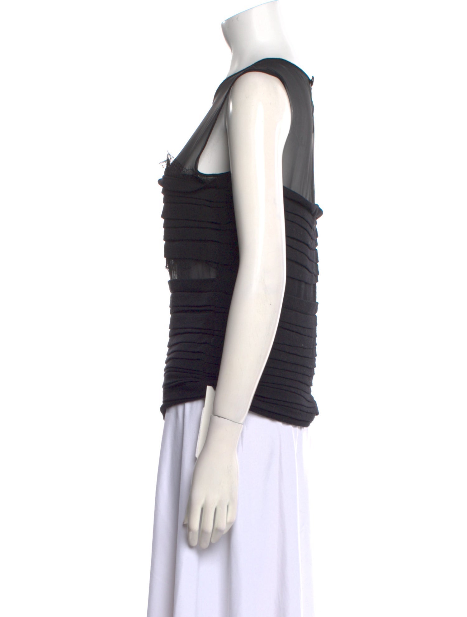 Valentino Virgin Wool Bateau Neckline Top