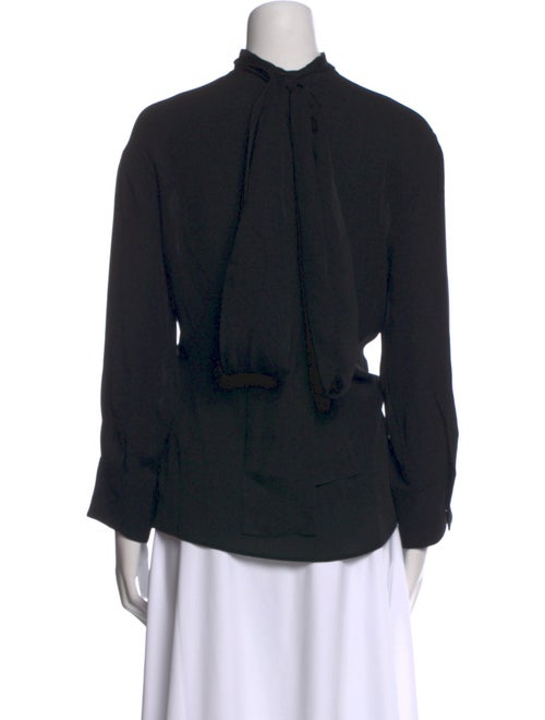 Valentino Silk Mock Neck Top