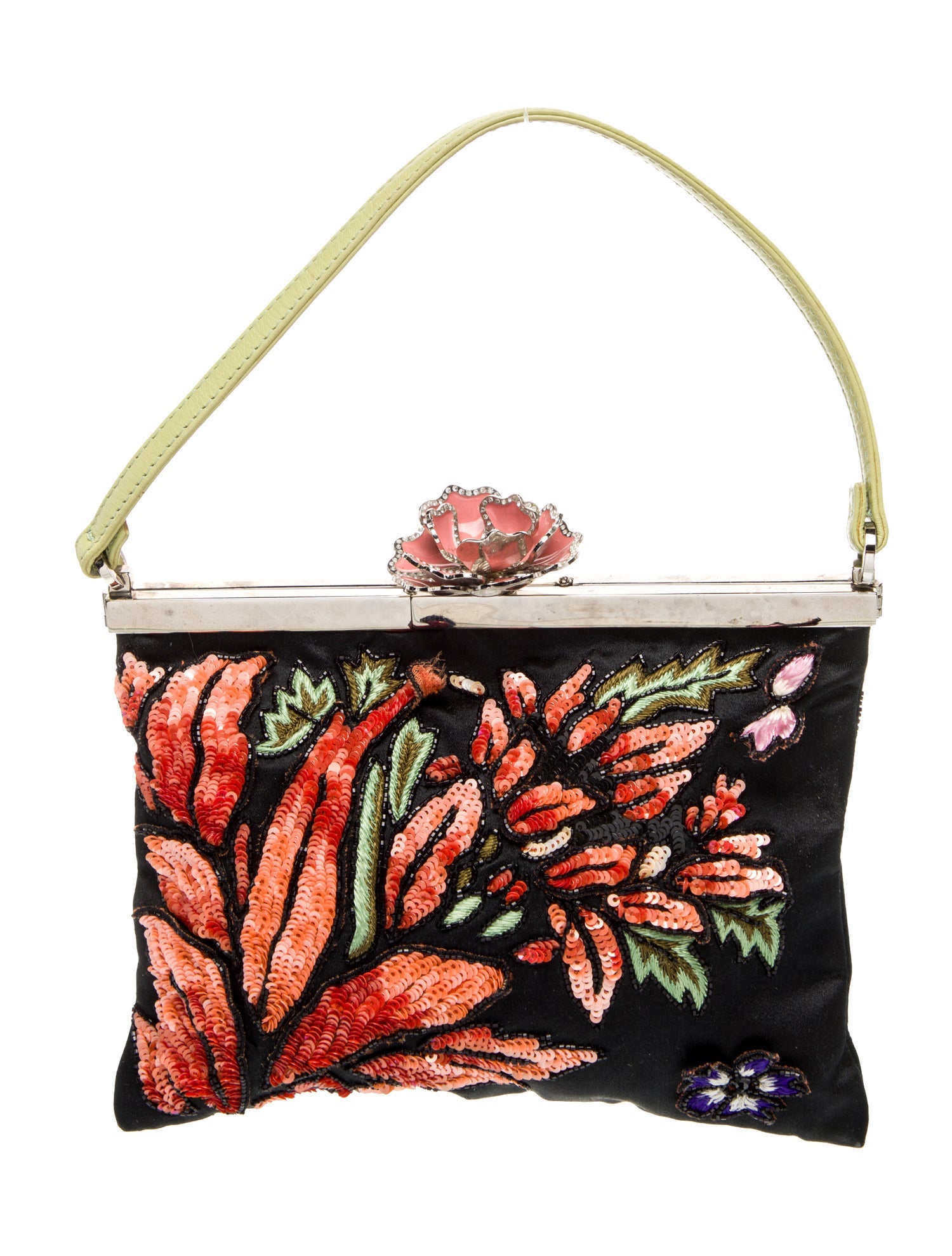 Valentino Satin Top Handle Bag