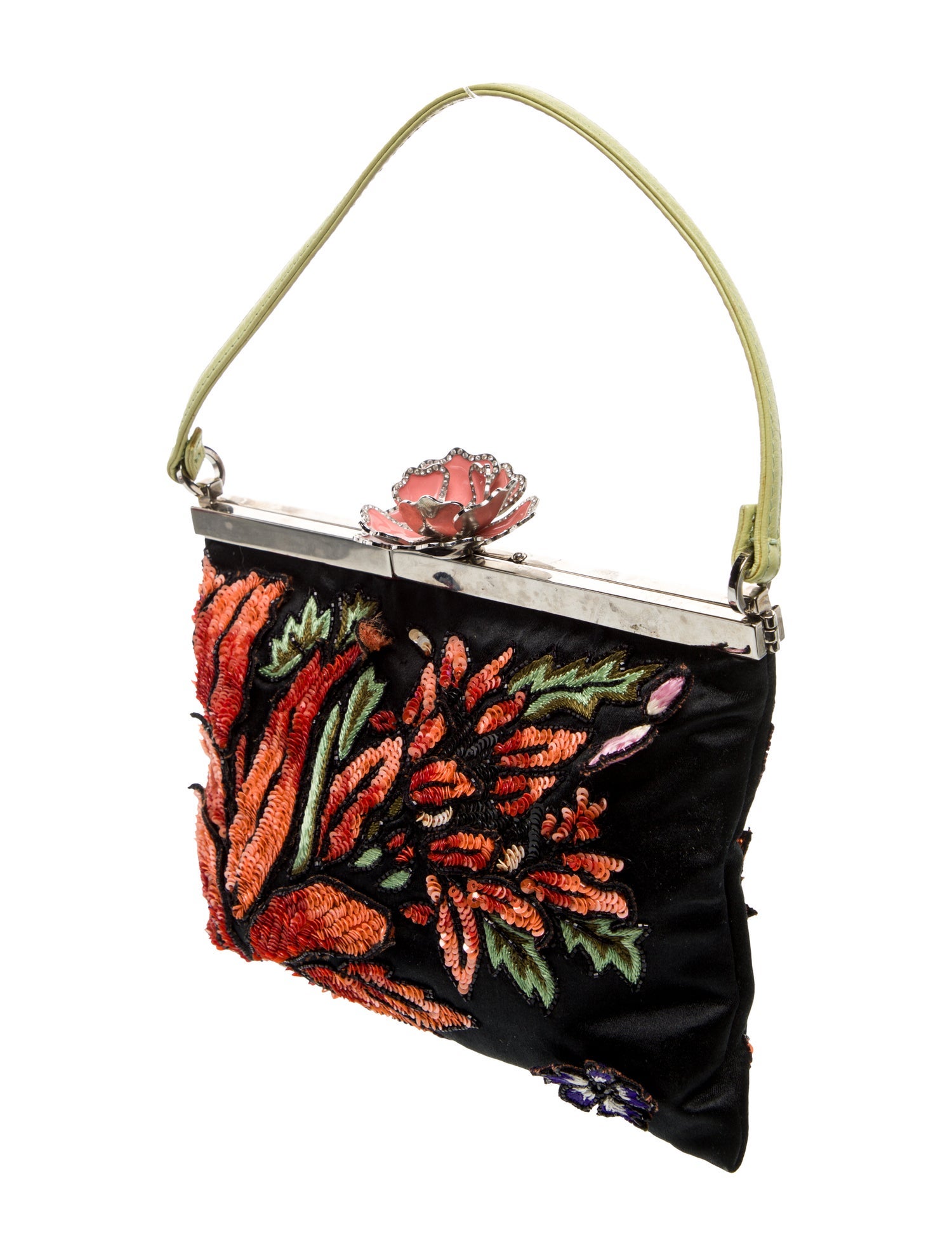 Valentino Satin Top Handle Bag