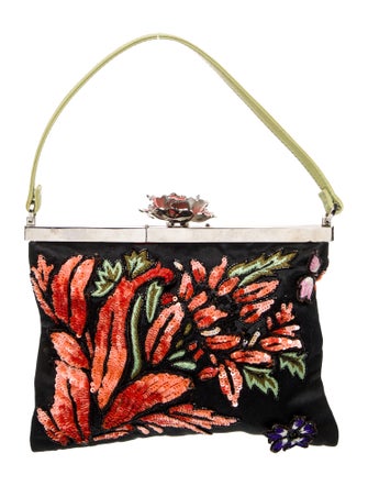 Valentino Satin Top Handle Bag