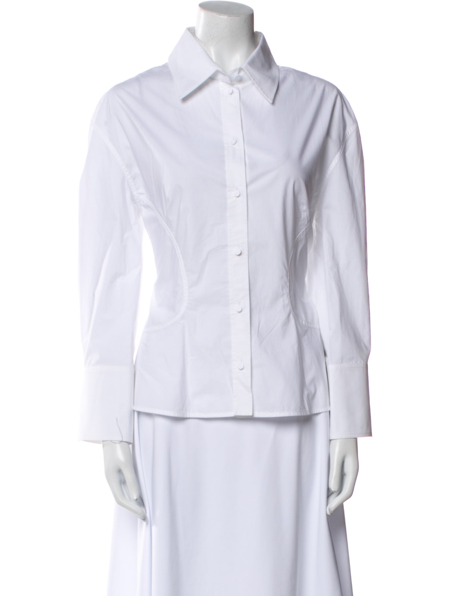 Valentino Long Sleeve Button-Up Top