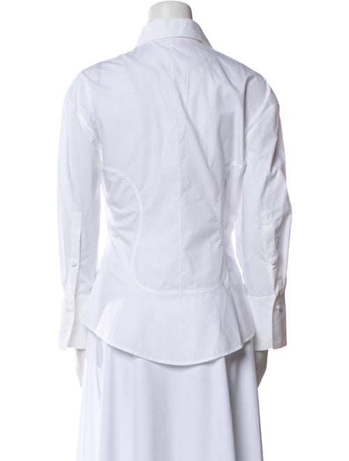 Valentino Long Sleeve Button-Up Top