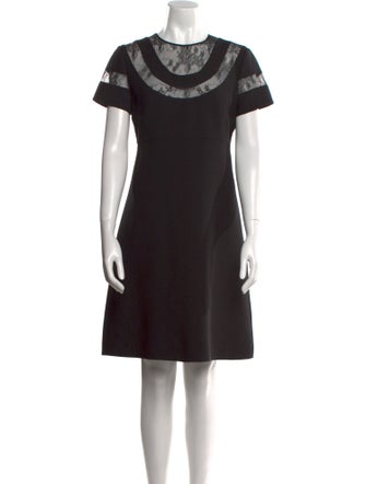 Valentino Virgin Wool Knee-Length Dress