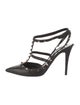 Valentino Rockstud Accents Leather T-Strap Pumps