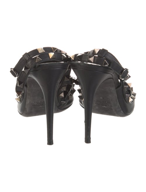 Valentino Rockstud Accents Leather T-Strap Pumps
