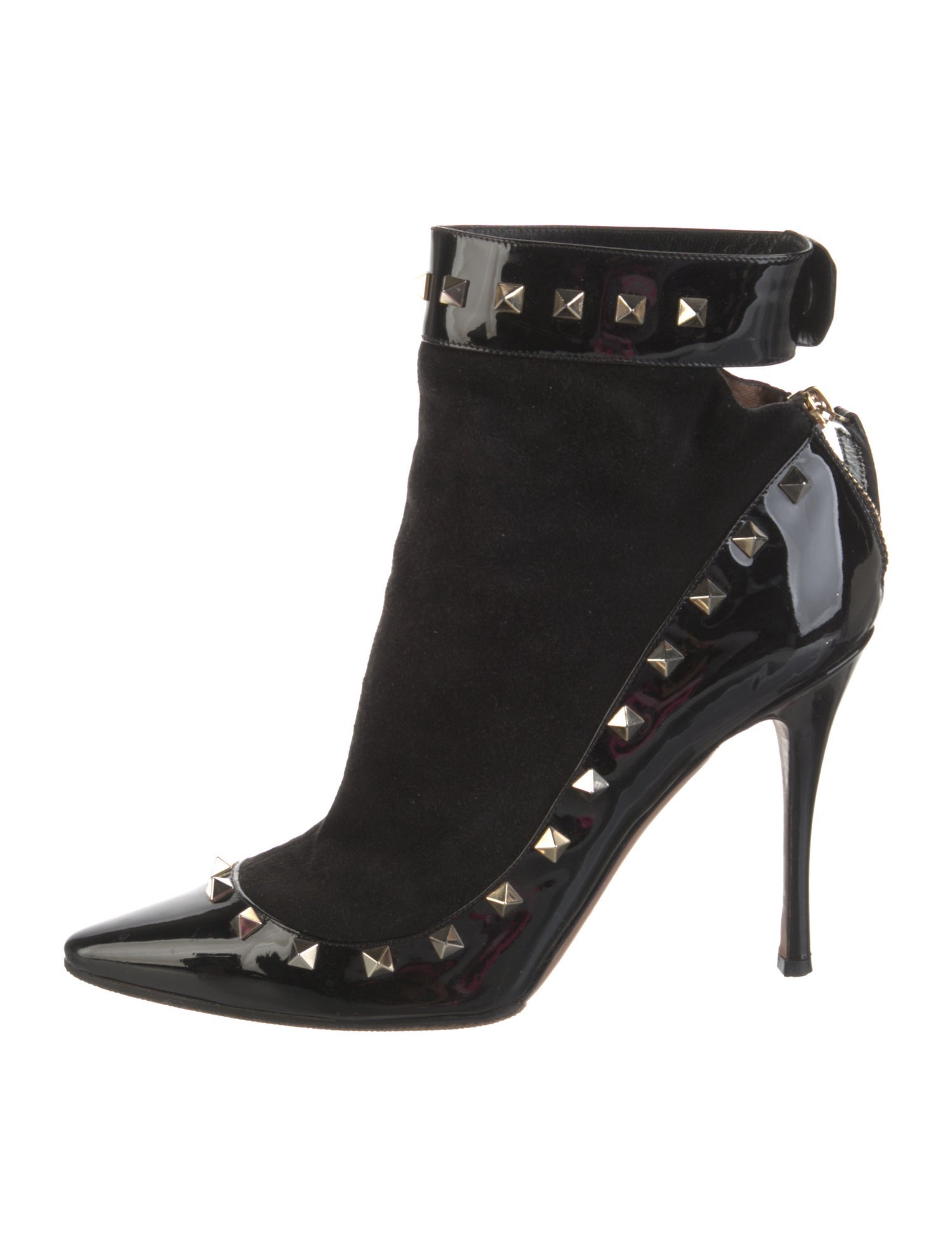 Valentino Rockstud Accents Patent Leather Pumps