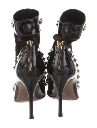 Valentino Rockstud Accents Patent Leather Pumps