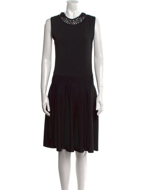 Valentino Crew Neck Knee-Length Dress