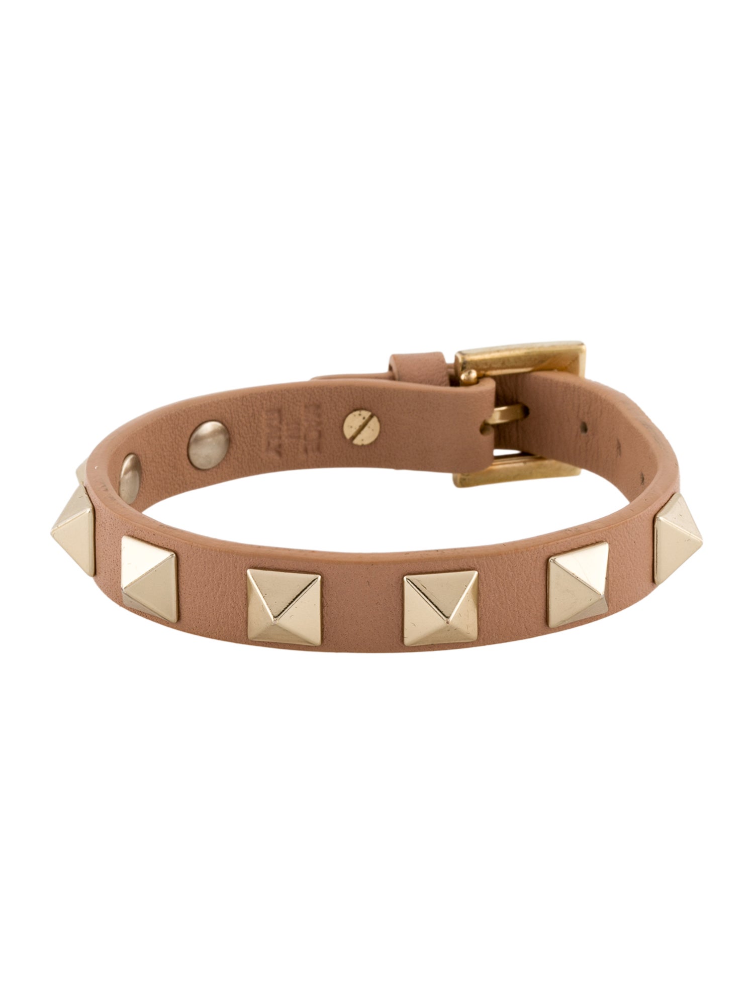 Valentino Leather Rockstud Wrap Bracelet