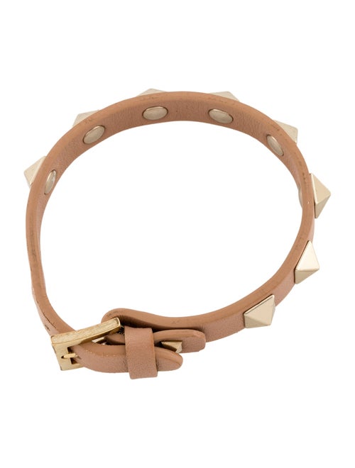 Valentino Leather Rockstud Wrap Bracelet