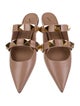 Valentino Rockstud Accents Leather Mules