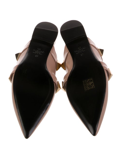 Valentino Rockstud Accents Leather Mules