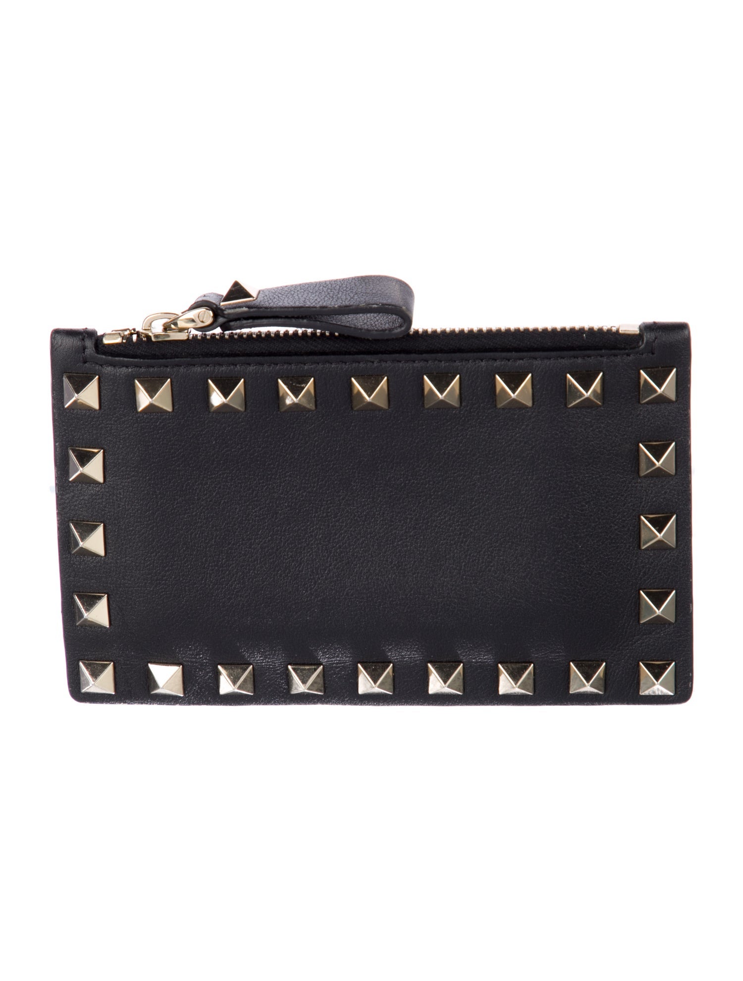 Valentino Rockstud Accents Leather Wallet
