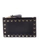 Valentino Rockstud Accents Leather Wallet
